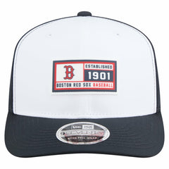 Boston Red Sox Established Patch 9SEVENTY Adjustable Hat White/Navy | New Era
