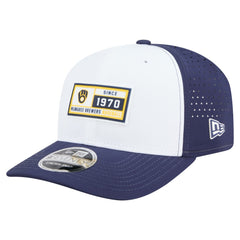 Milwaukee Brewers Established Patch 9SEVENTY Adjustable Hat White/Navy | New Era