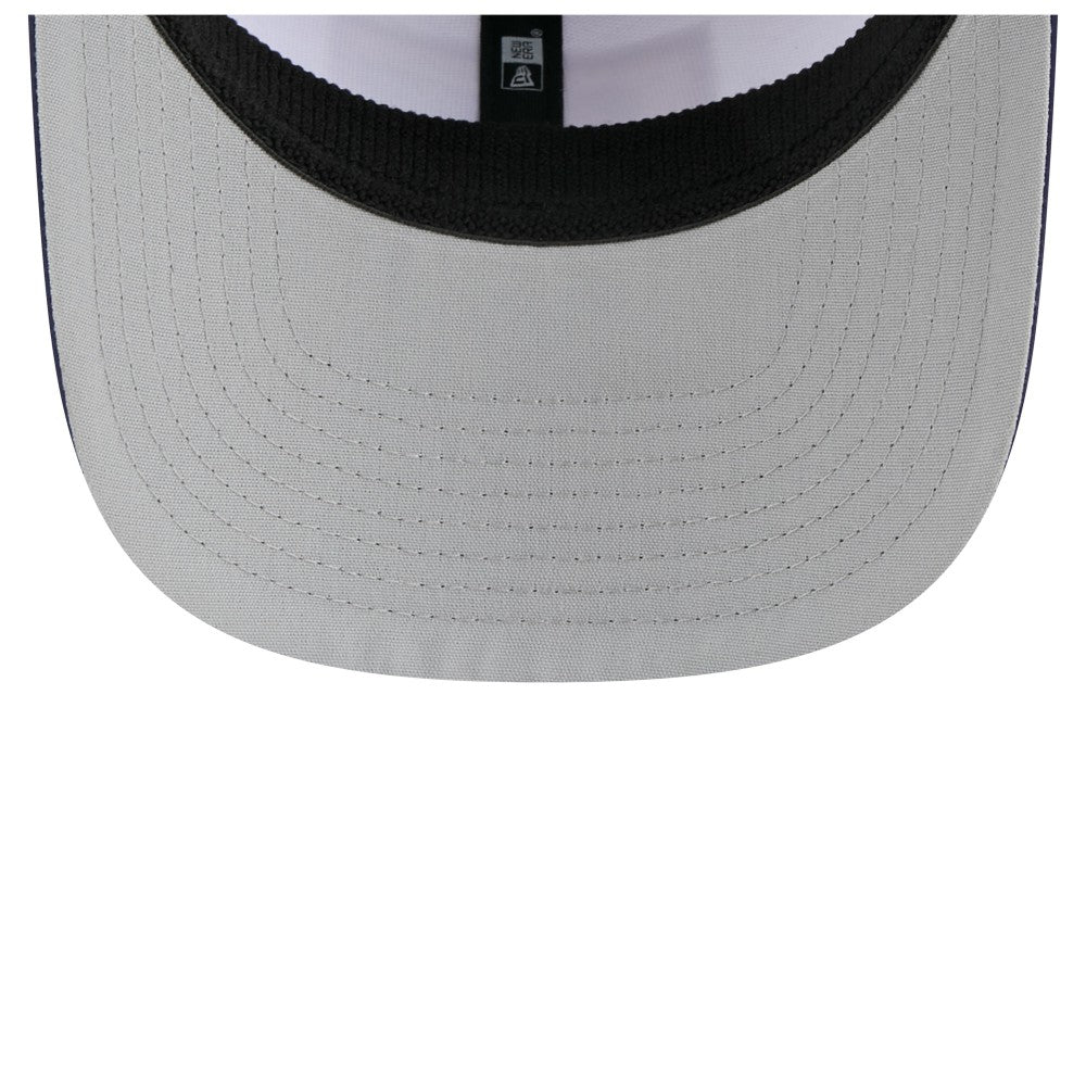 Milwaukee Brewers Established Patch 9SEVENTY Adjustable Hat White/Navy | New Era