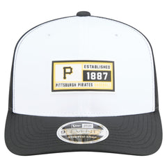 Pittsburgh Pirates Established Patch 9SEVENTY Adjustable Hat White/Black | New Era