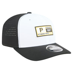 Pittsburgh Pirates Established Patch 9SEVENTY Adjustable Hat White/Black | New Era