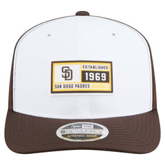 San Diego Padres Established Patch 9SEVENTY Adjustable Hat White/Brown | New Era