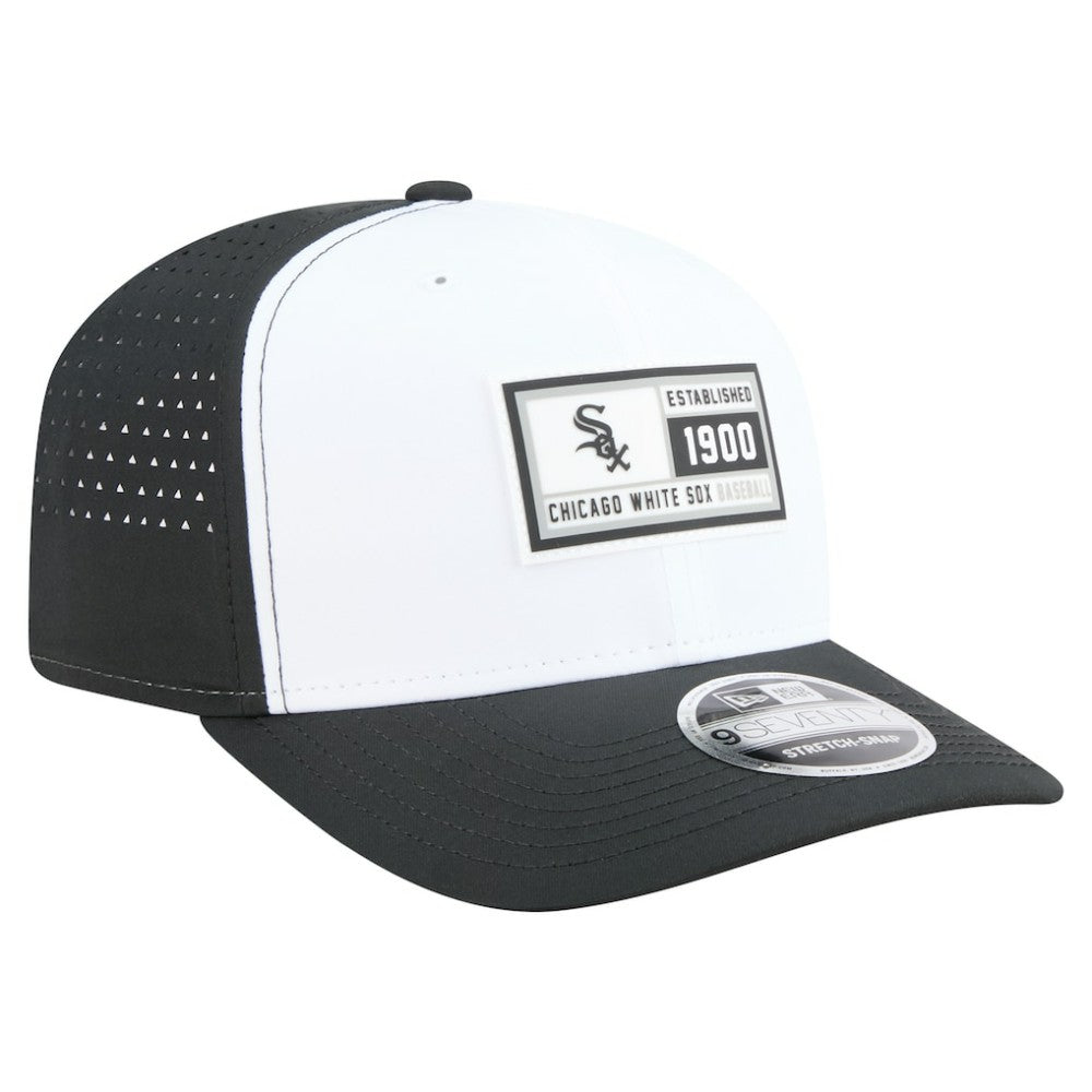 Chicago White Sox Established Patch 9SEVENTY Adjustable Hat White/Black | New Era