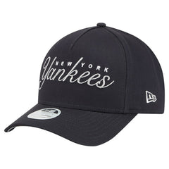 New York Yankees Women's Metallic A-Frame 9FORTY Adjustable Hat Navy | New Era