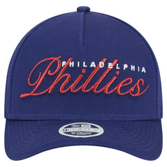 Philadelphia Phillies Women's Metallic A-Frame 9FORTY Adjustable Hat Royal | New Era