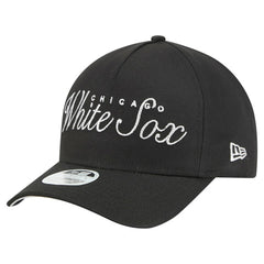 Chicago White Sox Women's Metallic A-Frame 9FORTY Adjustable Hat Black | New Era