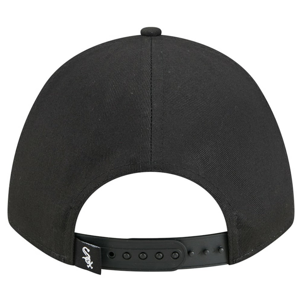 Chicago White Sox Women's Metallic A-Frame 9FORTY Adjustable Hat Black | New Era