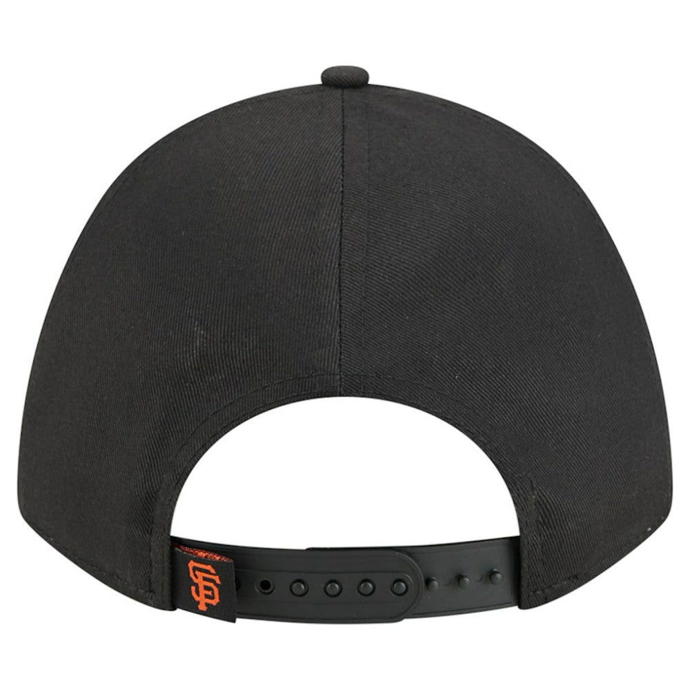 San Francisco Giants Women's Metallic A-Frame 9FORTY Adjustable Hat Black | New Era