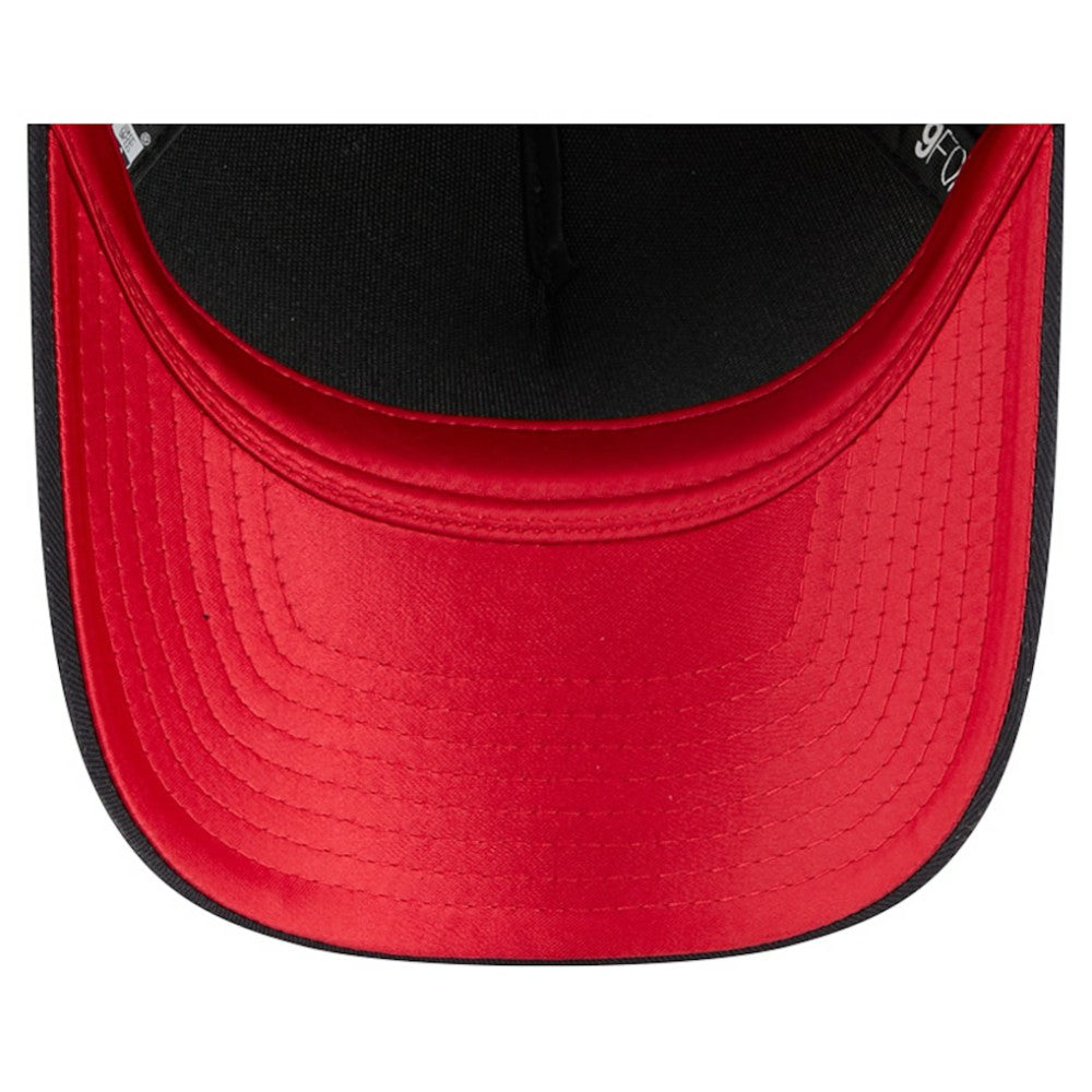 Atlanta Braves Women's Metallic A-Frame 9FORTY Adjustable Hat Navy | New Era