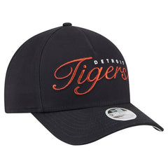 Detroit Tigers Women's Metallic A-Frame 9FORTY Adjustable Hat Navy | New Era