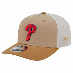 Philadelphia Phillies 9SEVENTY Trucker Adjustable Hat Stone | New Era