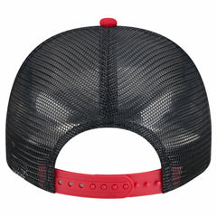 Boston Red Sox Banner A-Frame 9FIFTY Trucker Snapback Hat Cream/Navy | New Era