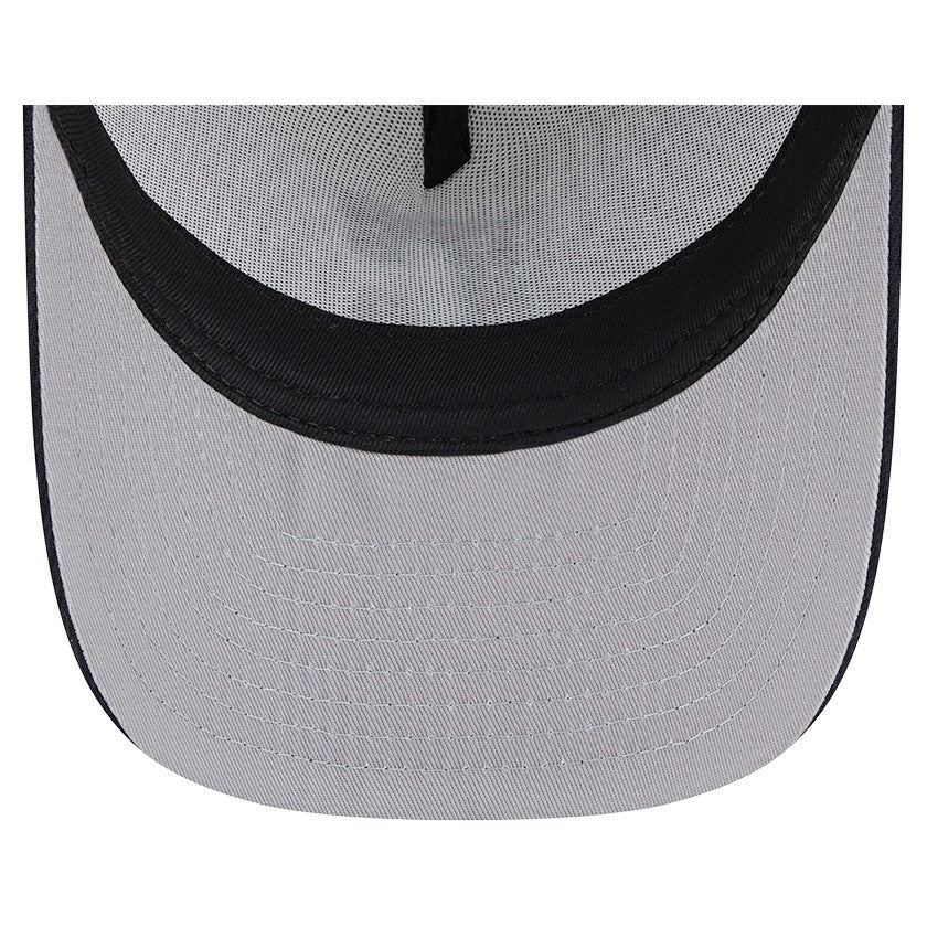Cleveland Guardians Banner A-Frame 9FIFTY Trucker Snapback Hat Cream/Navy | New Era