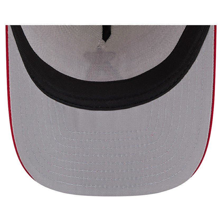Los Angeles Angels Banner A-Frame 9FIFTY Trucker Snapback Hat Cream/Red | New Era