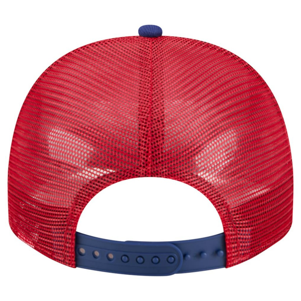 Philadelphia Phillies Banner A-Frame 9FIFTY Trucker Snapback Hat Cream/Red | New Era