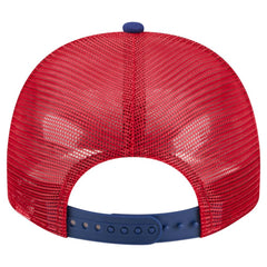 Philadelphia Phillies Banner A-Frame 9FIFTY Trucker Snapback Hat Cream/Red | New Era