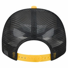 Pittsburgh Pirates Banner A-Frame 9FIFTY Trucker Snapback Hat Cream/Black | New Era