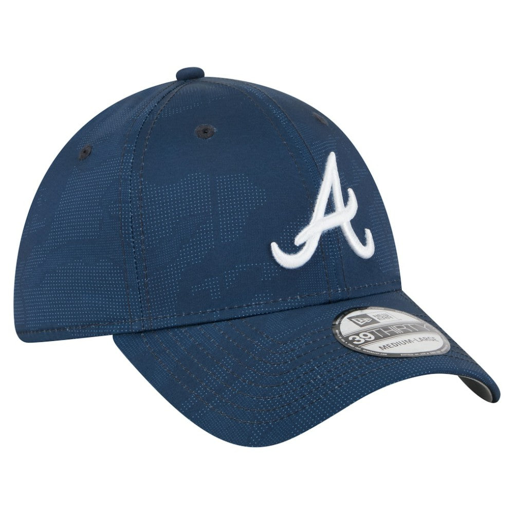 Atlanta Braves Tonal Camo 39THIRTY Flex Hat Navy | New Era