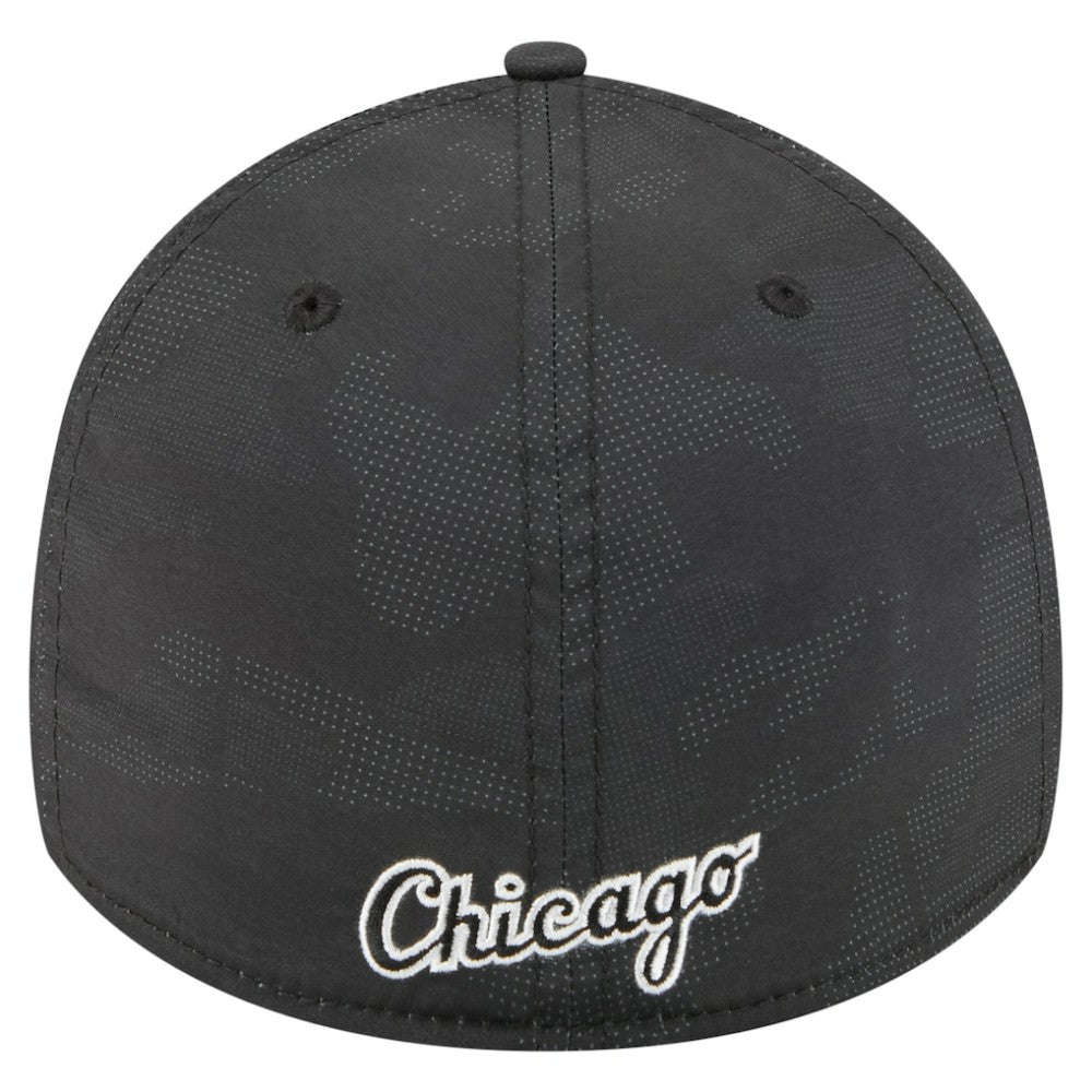 Chicago White Sox Tonal Camo 39THIRTY Flex Hat Black | New Era