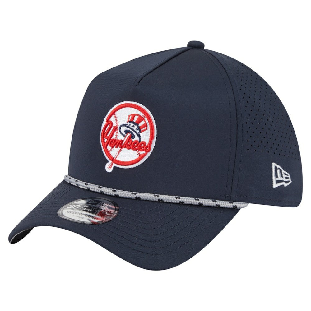 New York Yankees 39THIRTY A-Frame Perforated Flex Hat Navy | New Era