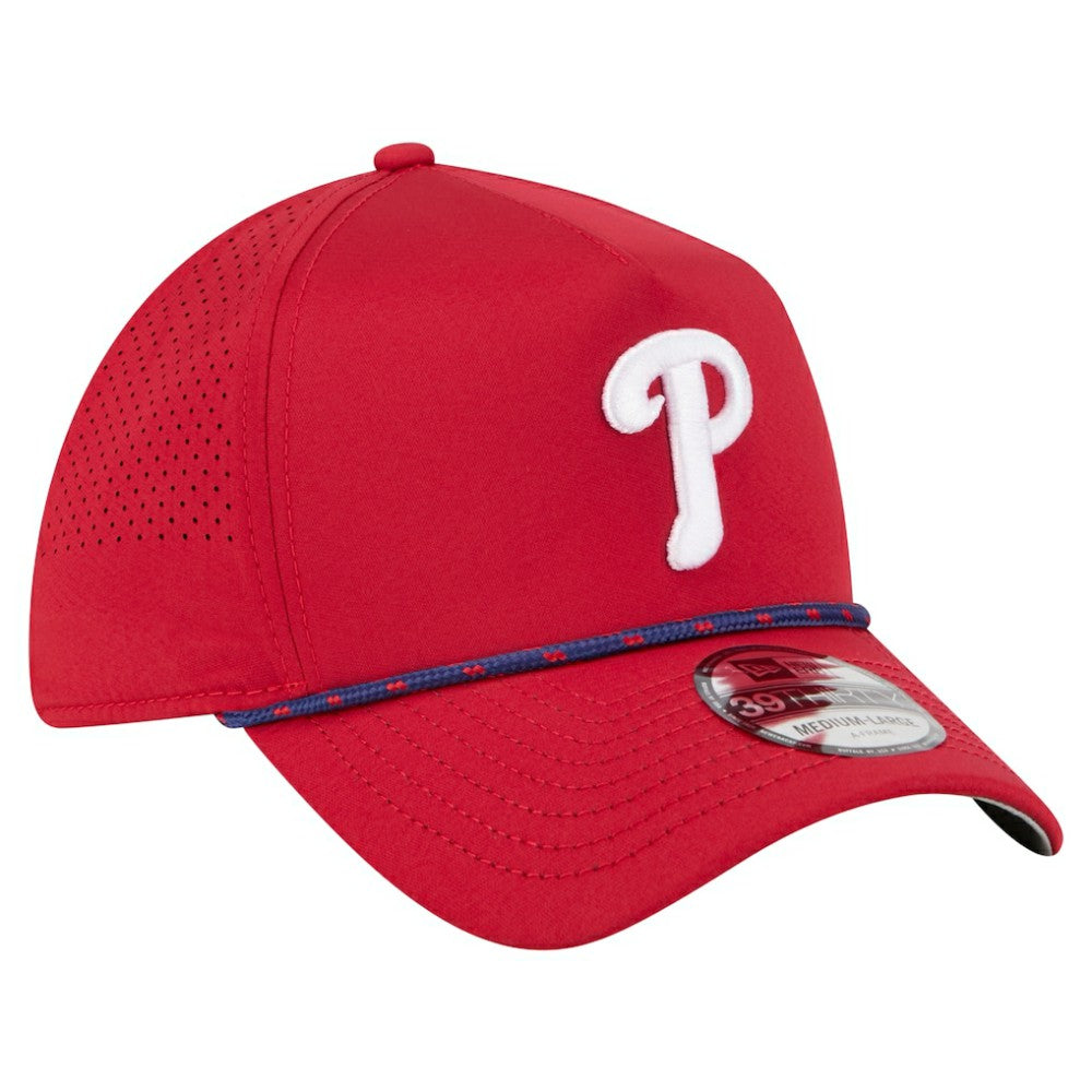 Philadelphia Phillies 39THIRTY A-Frame Perforated Flex Hat Red | New Era
