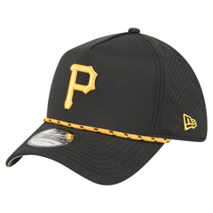 Pittsburgh Pirates 39THIRTY A-Frame Perforated Flex Hat Black | New Era