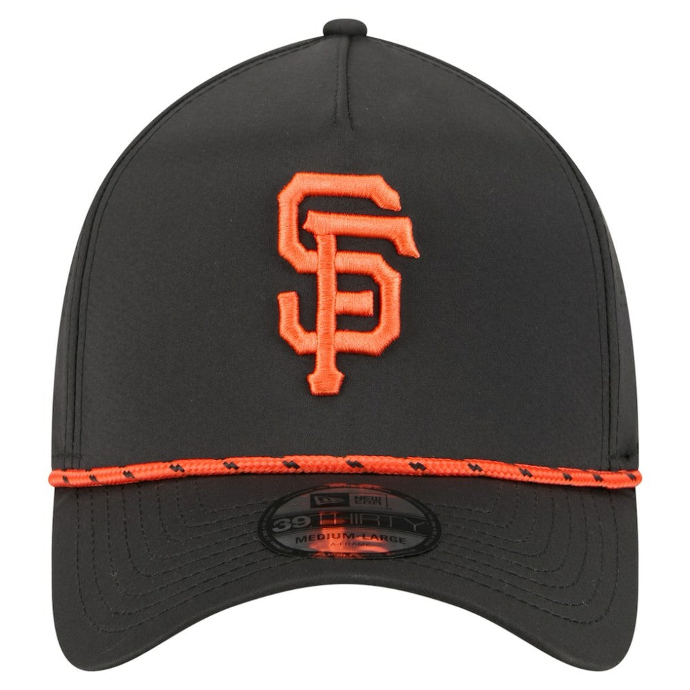 San Francisco Giants 39THIRTY A-Frame Perforated Flex Hat Black | New Era