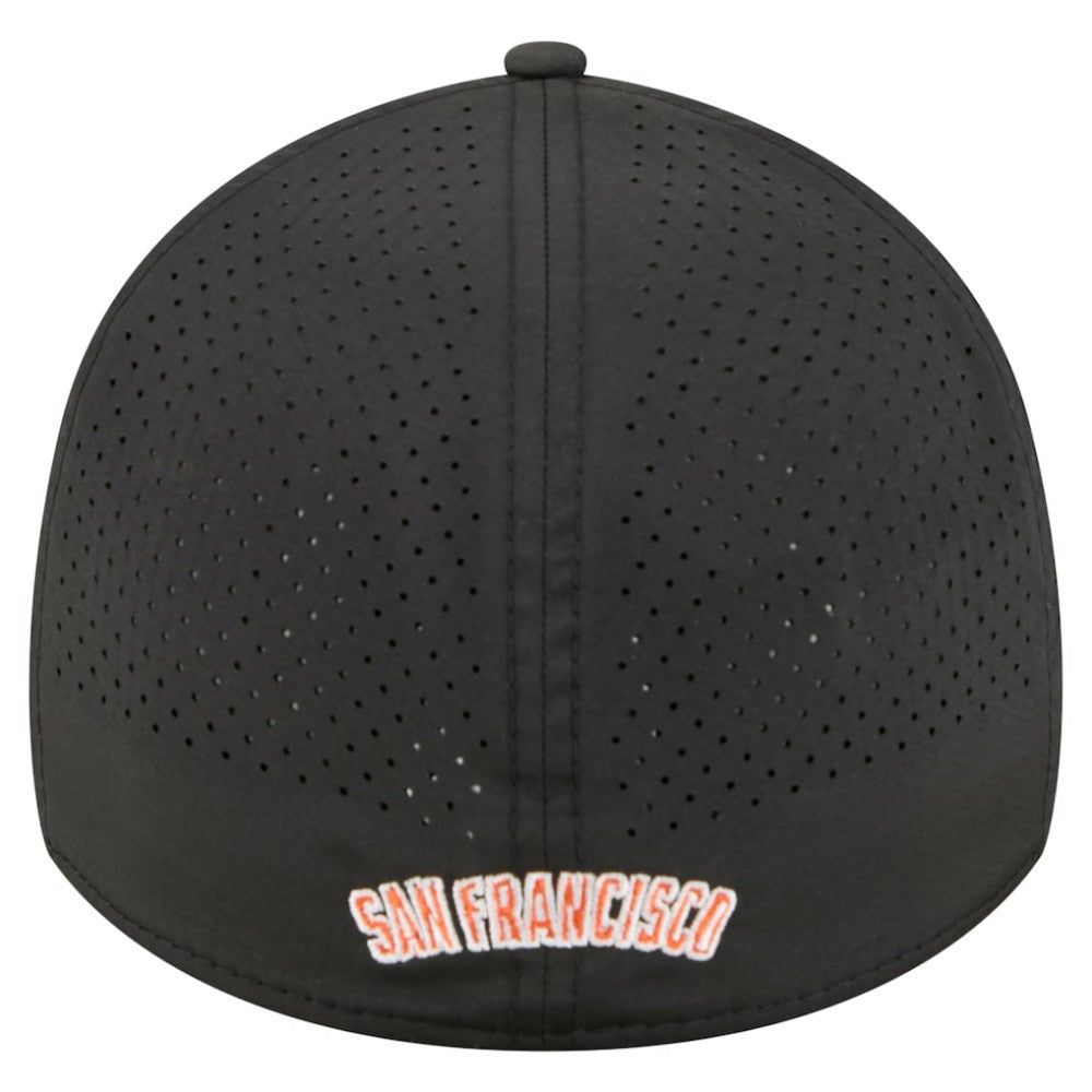 San Francisco Giants 39THIRTY A-Frame Perforated Flex Hat Black | New Era
