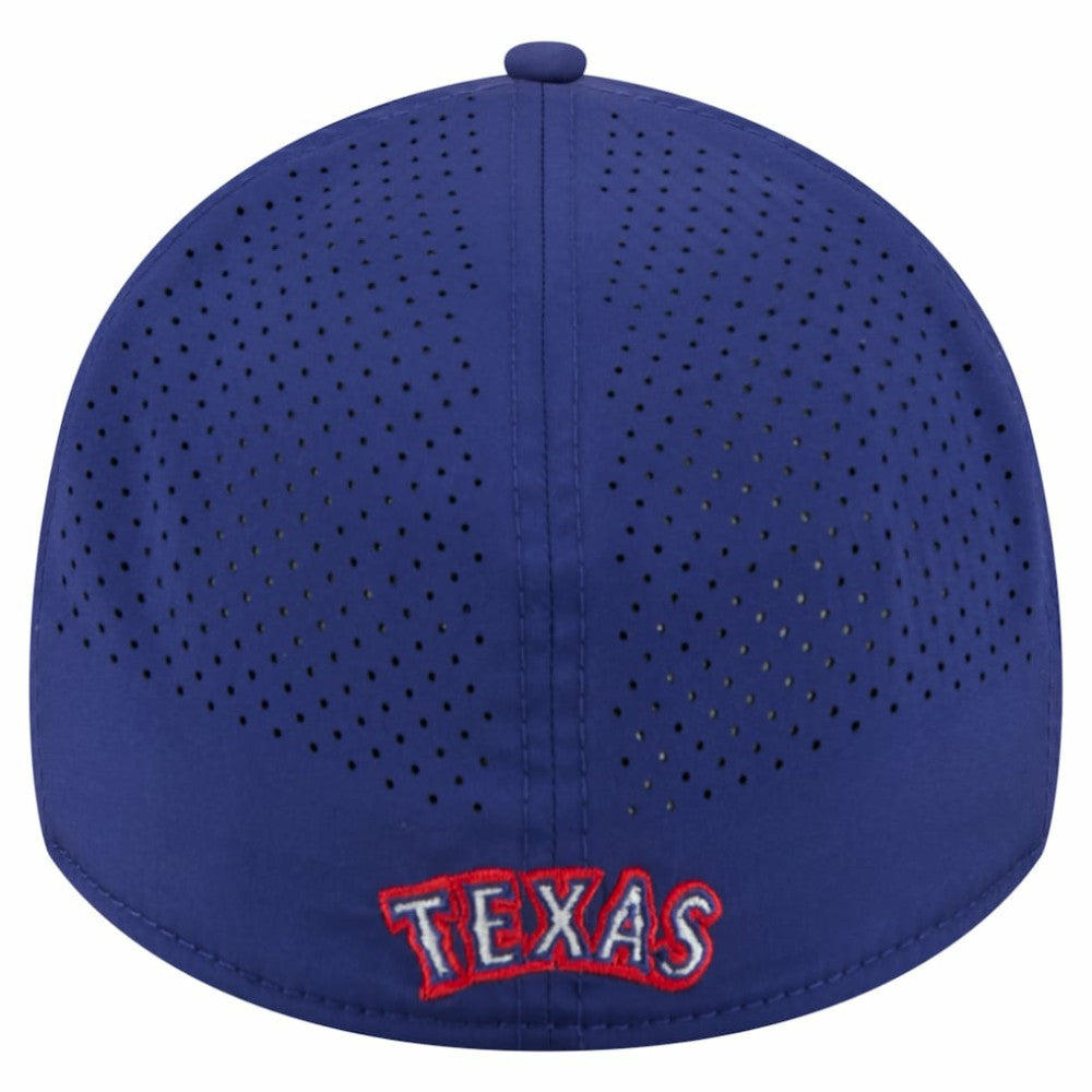 Texas Rangers 39THIRTY A-Frame Perforated Flex Hat Royal | New Era