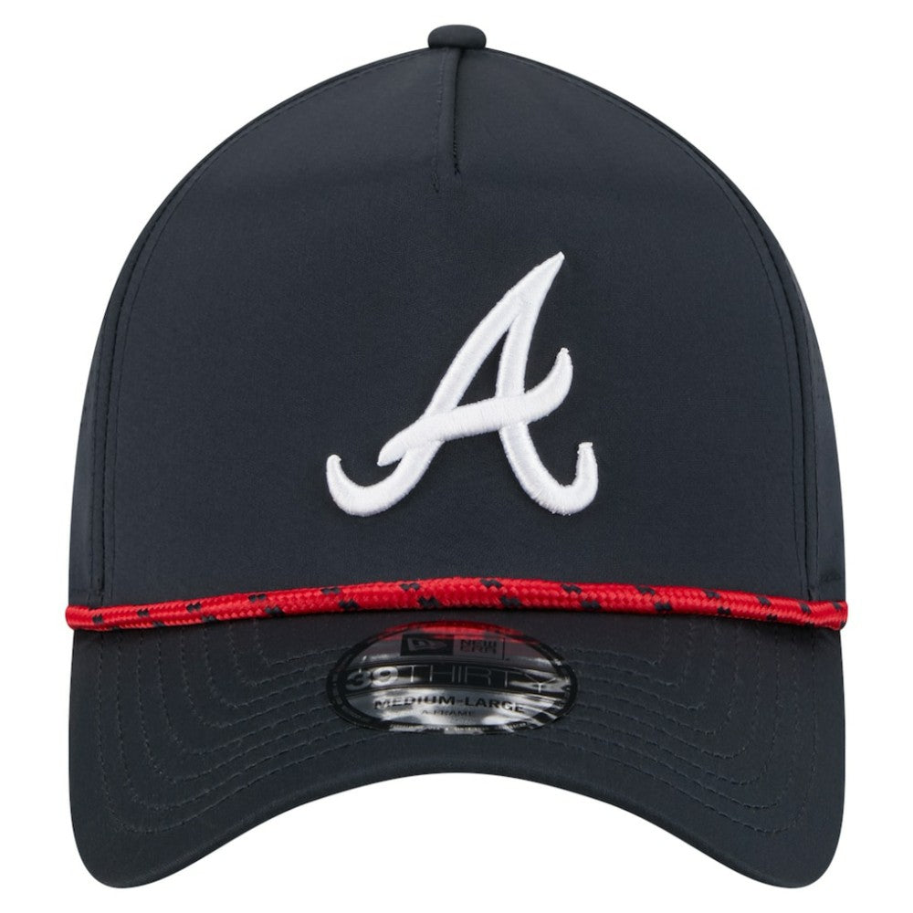 Atlanta Braves 39THIRTY A-Frame Perforated Flex Hat Navy | New Era