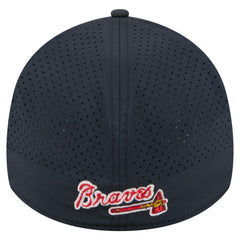 Atlanta Braves 39THIRTY A-Frame Perforated Flex Hat Navy | New Era
