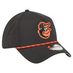 Baltimore Orioles 39THIRTY A-Frame Perforated Flex Hat Black | New Era