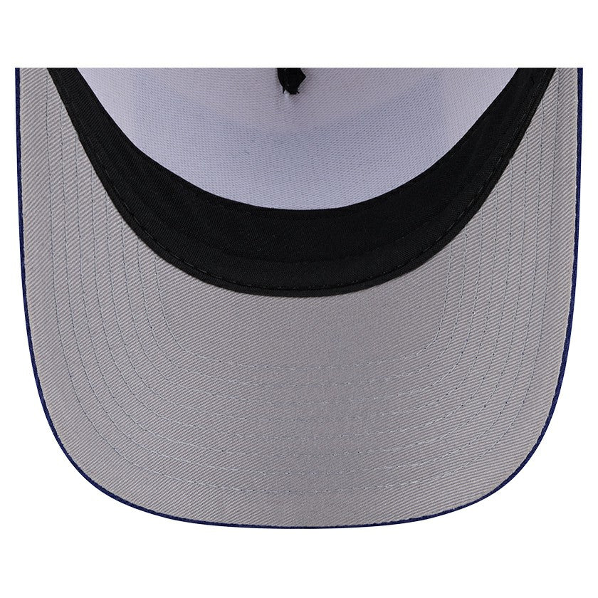 Los Angeles Dodgers Text A-Frame Trucker 9FORTY Hat Stone/Royal | New Era