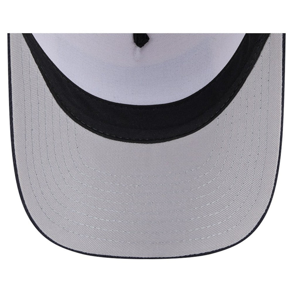New York Yankees Text A-Frame Trucker 9FORTY Hat Stone/Navy | New Era