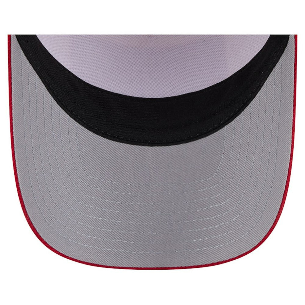 Philadelphia Phillies Text A-Frame Trucker 9FORTY Hat Stone/Red | New Era