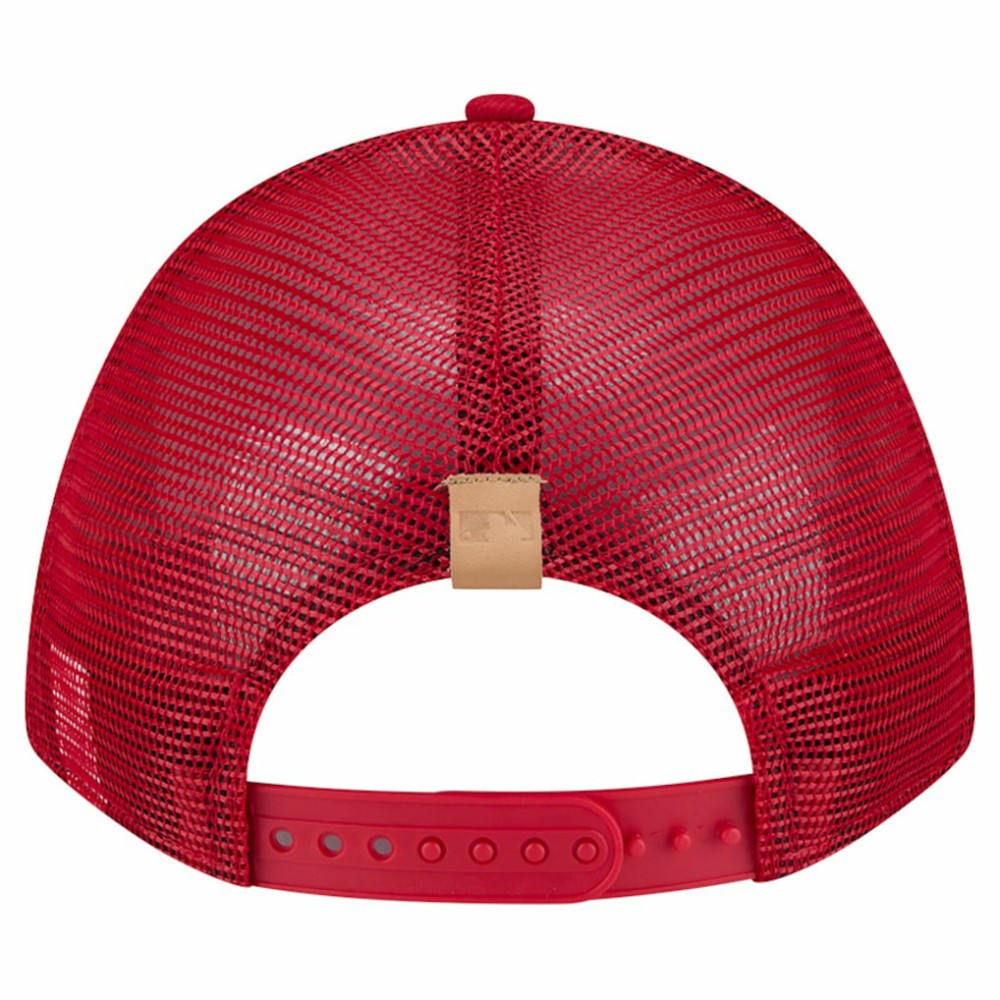 St. Louis Cardinals Text A-Frame Trucker 9FORTY Hat Stone/Red | New Era