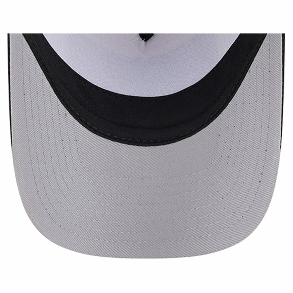 Baltimore Orioles Text A-Frame Trucker 9FORTY Hat Stone/Black | New Era