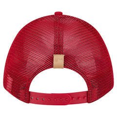 Cincinnati Reds Text A-Frame Trucker 9FORTY Hat Stone/Red | New Era