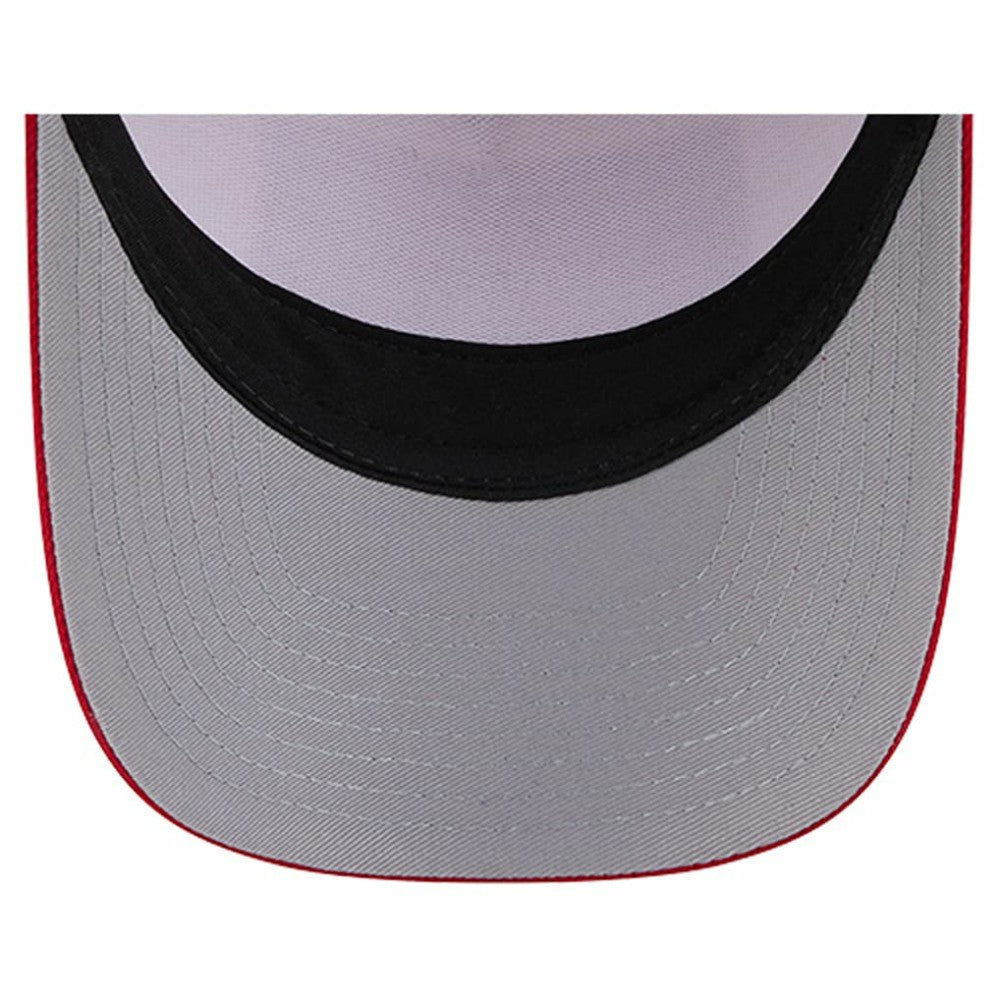 Cincinnati Reds Text A-Frame Trucker 9FORTY Hat Stone/Red | New Era
