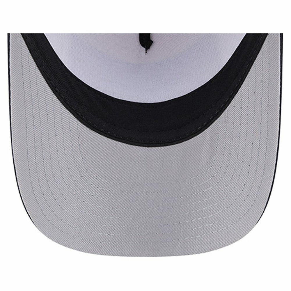 Detroit Tigers Text A-Frame Trucker 9FORTY Hat Stone/Navy | New Era