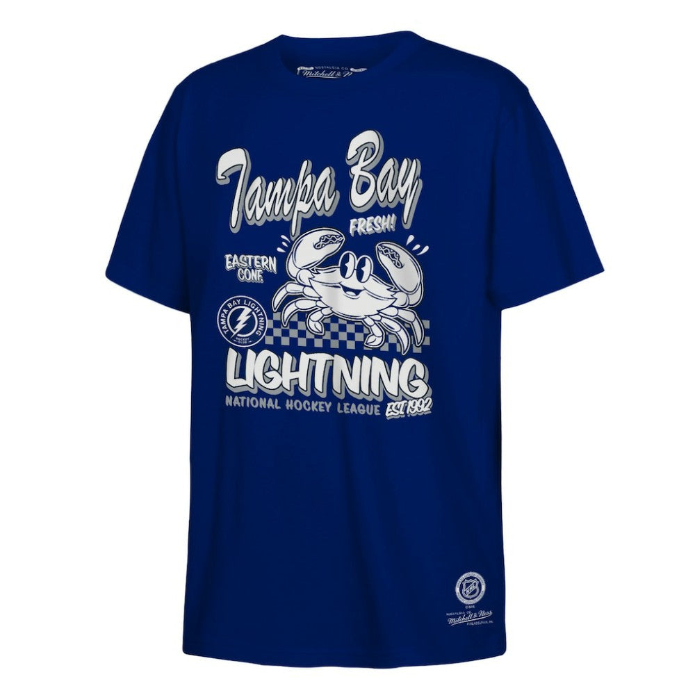 Tampa Bay Lightning Mitchell & Ness Youth Concession Stand T-Shirt Blue