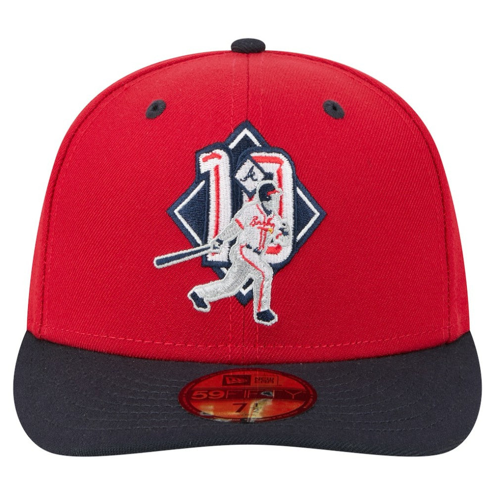Chipper Jones Atlanta Braves 59FIFTY Fitted Hat Red | New Era
