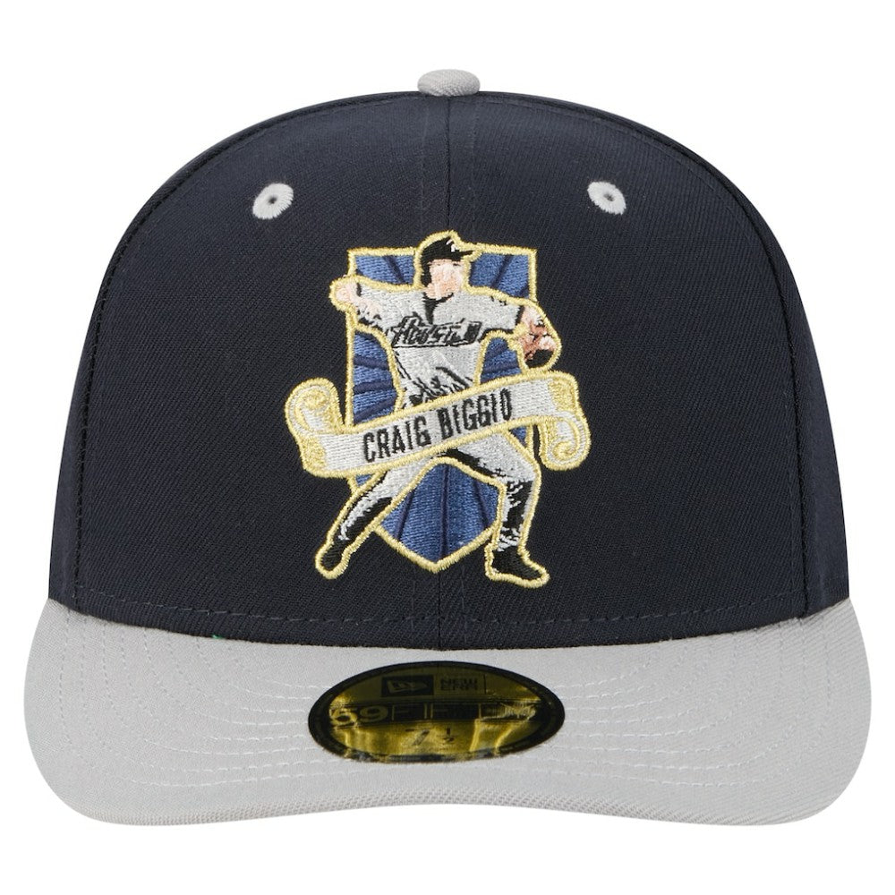 Craig Biggio Houston Astros 59FIFTY Fitted Hat Navy | New Era