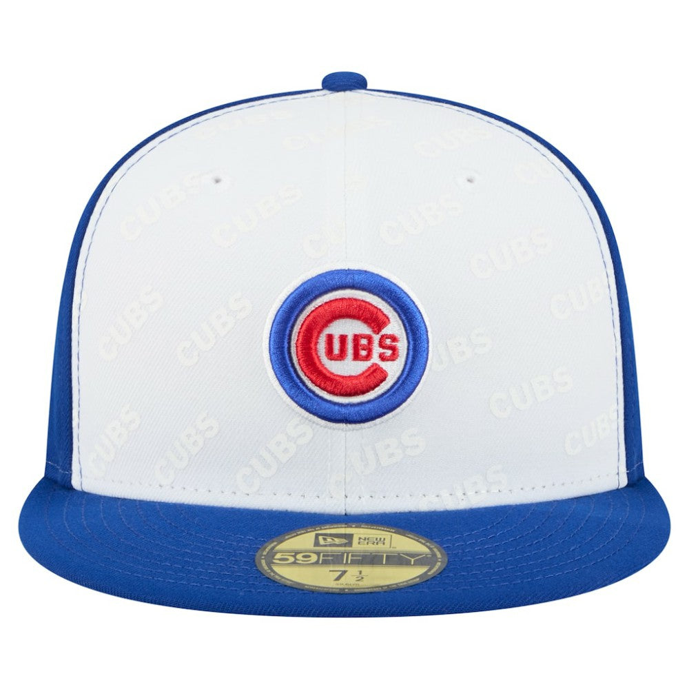 Chicago Cubs Repeat 59FIFTY Fitted Hat White/Royal | New Era