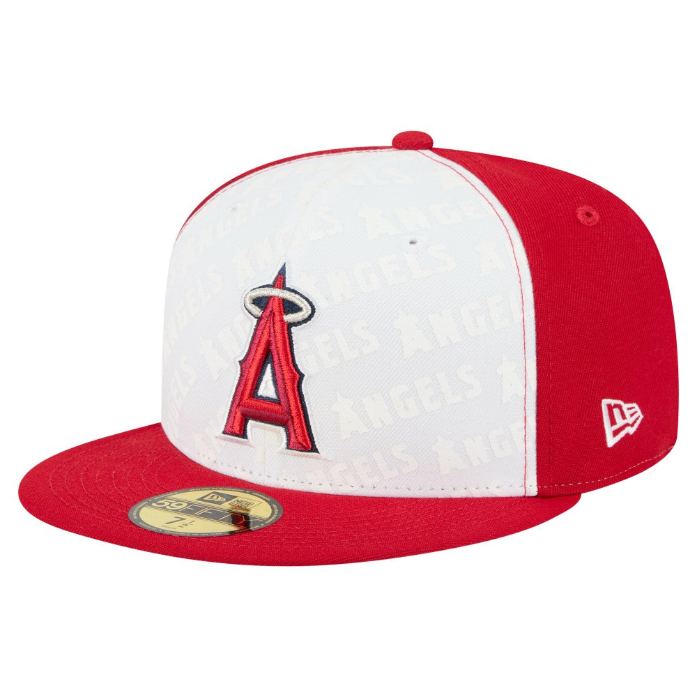 Los Angeles Angels Repeat 59FIFTY Fitted Hat White/Red | New Era