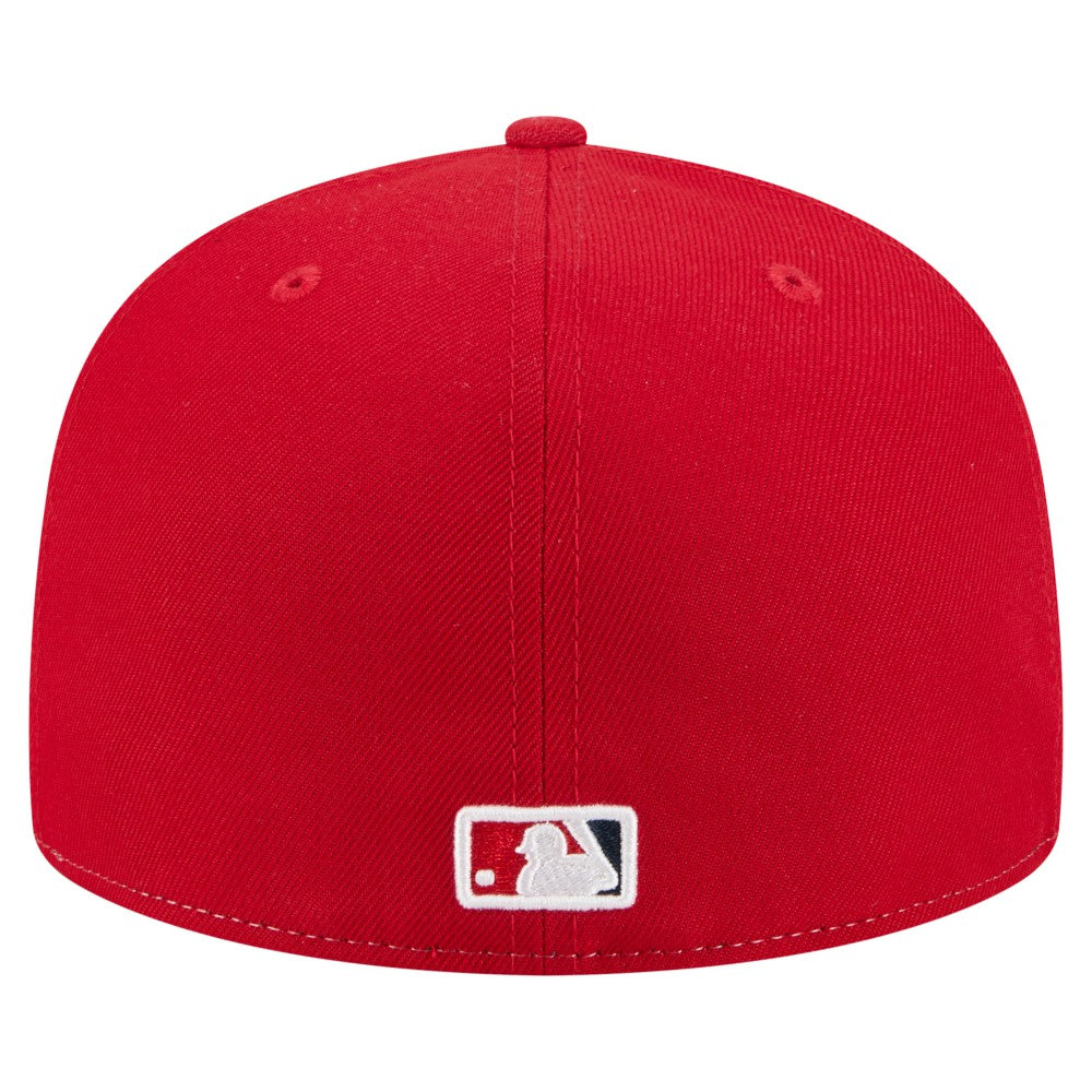 Los Angeles Angels Repeat 59FIFTY Fitted Hat White/Red | New Era