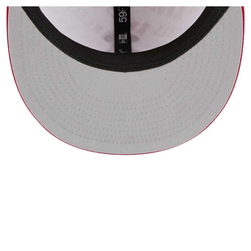 Los Angeles Angels Repeat 59FIFTY Fitted Hat White/Red | New Era