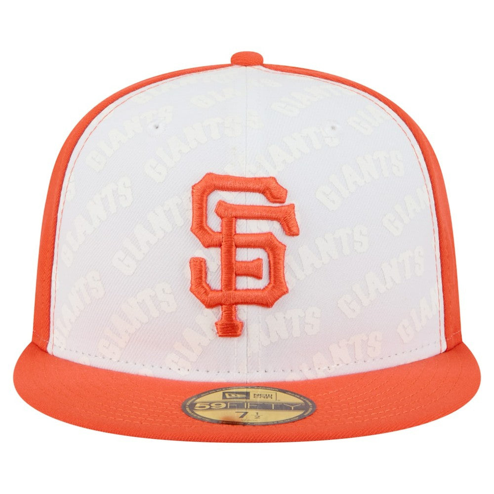 San Francisco Giants Repeat 59FIFTY Fitted Hat White/Orange | New Era