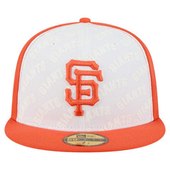 San Francisco Giants Repeat 59FIFTY Fitted Hat White/Orange | New Era