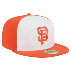 San Francisco Giants Repeat 59FIFTY Fitted Hat White/Orange | New Era